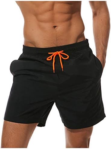 Ymosrh Мъжки Топене на бързо съхнещи Плажни Панталони Обикновена Панталони, Три Четвърти от Свободни Плувни Шорти, Спортни Бански