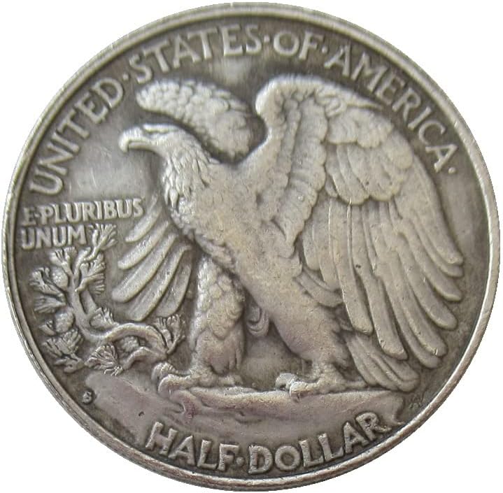 Полдоллара САЩ Walking Freedom 1933 сребърно покритие Копие на Възпоменателни монети