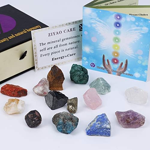 Начална колекция Chakra Therapy, определени исцеляющих кристали от 18 теми, 7 оригинални камъни чакра, 7 цветни камъни, аметист,
