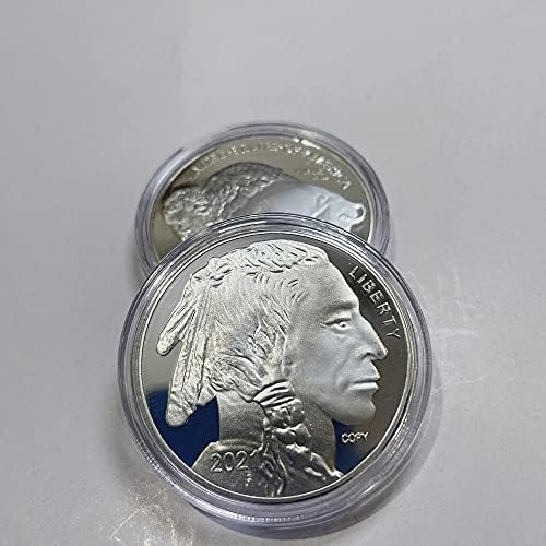 2021 Монета американски Бизон Главата на Стареца Биволско Възпоменателна Монета Реплика Колекция Занаяти Сувенирное Украса Подарък