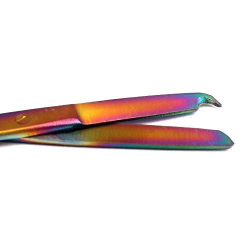 LAJA ВНАСЯ Комплект от 10 различни Цветни Титанови ножица Rainbow Бод от неръждаема стомана 4,5 инча