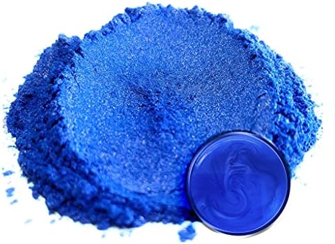 Пудровый pigment Eye Candy Премиум-клас от слюда Busan Blue (50 г) Многофункционална Добавка за декоративно и приложно изкуство