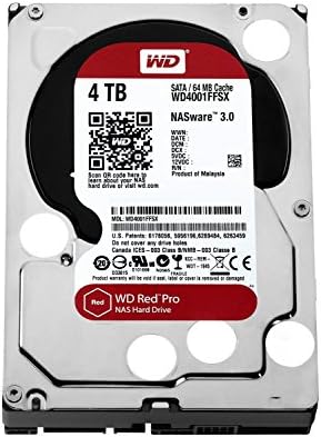 Твърд диск WD Red Pro 4 TB NAS - 7200 об/мин SATA 6 Gb /с 64 MB Кеш-памет от 3.5 Инча - WD4001FFSX